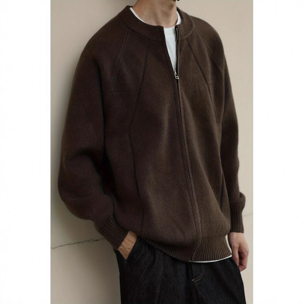 Knitted Cardigan Coat For Men