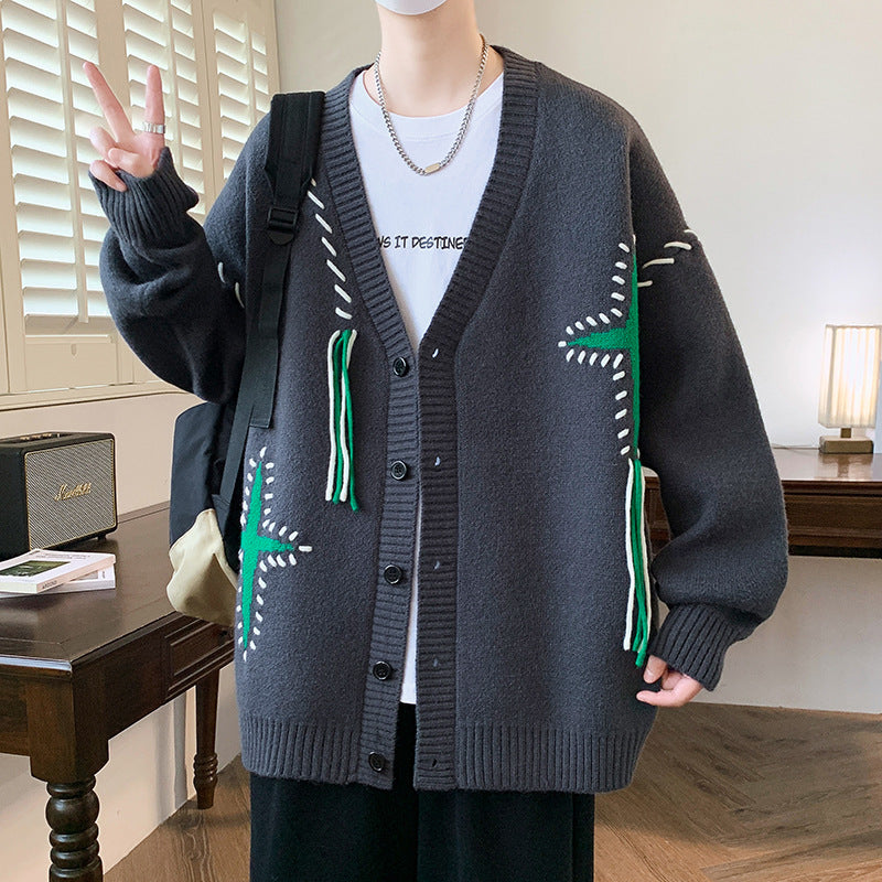 Casual Men's Long-sleeved Knit Sweater