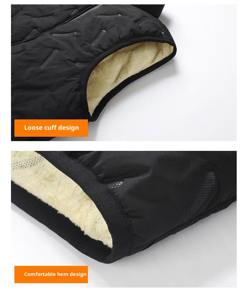 Men's Same Style Stand Collar Large Size Thickened Down Cotton Vest