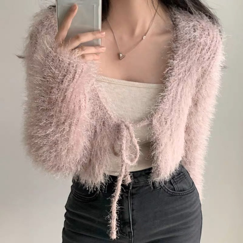 Women's Short Sweater Cardigan Top