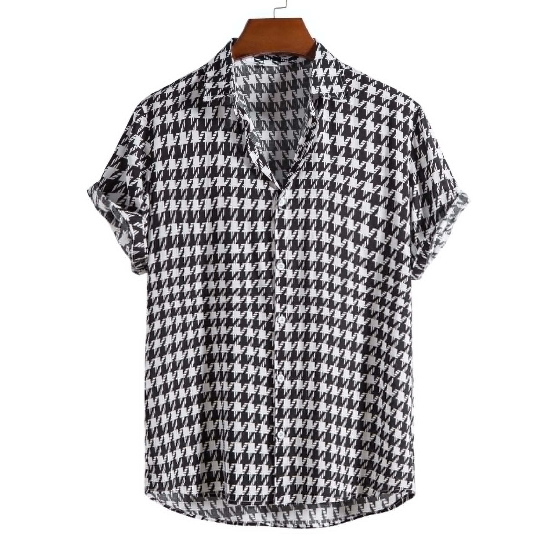 Men's Summer Loose V-neck Short-sleeved Shirt