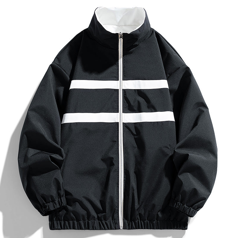 Double-sided Autumn Stand Collar Jacket For Men