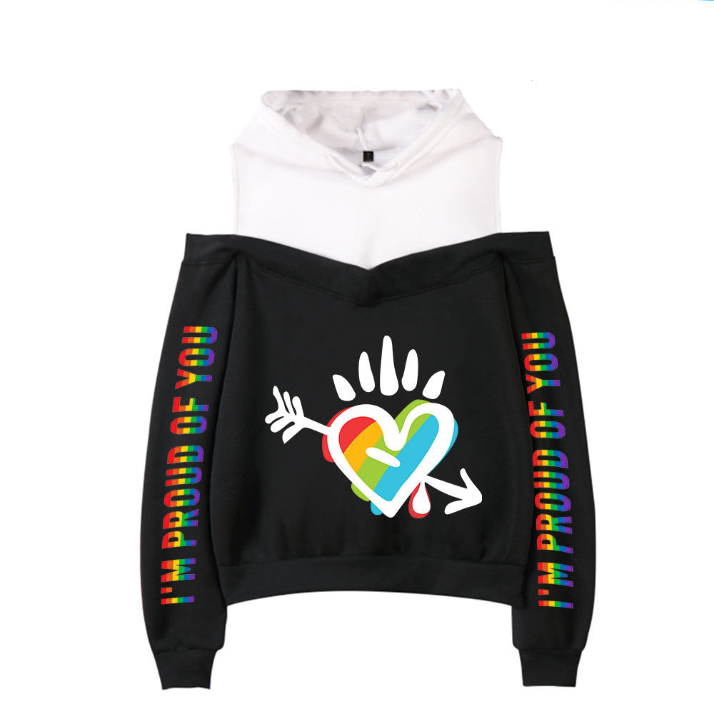 New Sexy Off-the-shoulder Hoodie For Women