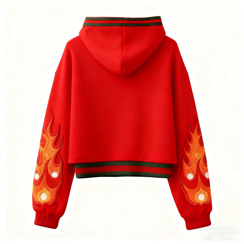 Printed Hoodie Abstract Pattern Hooded Couple Outfit