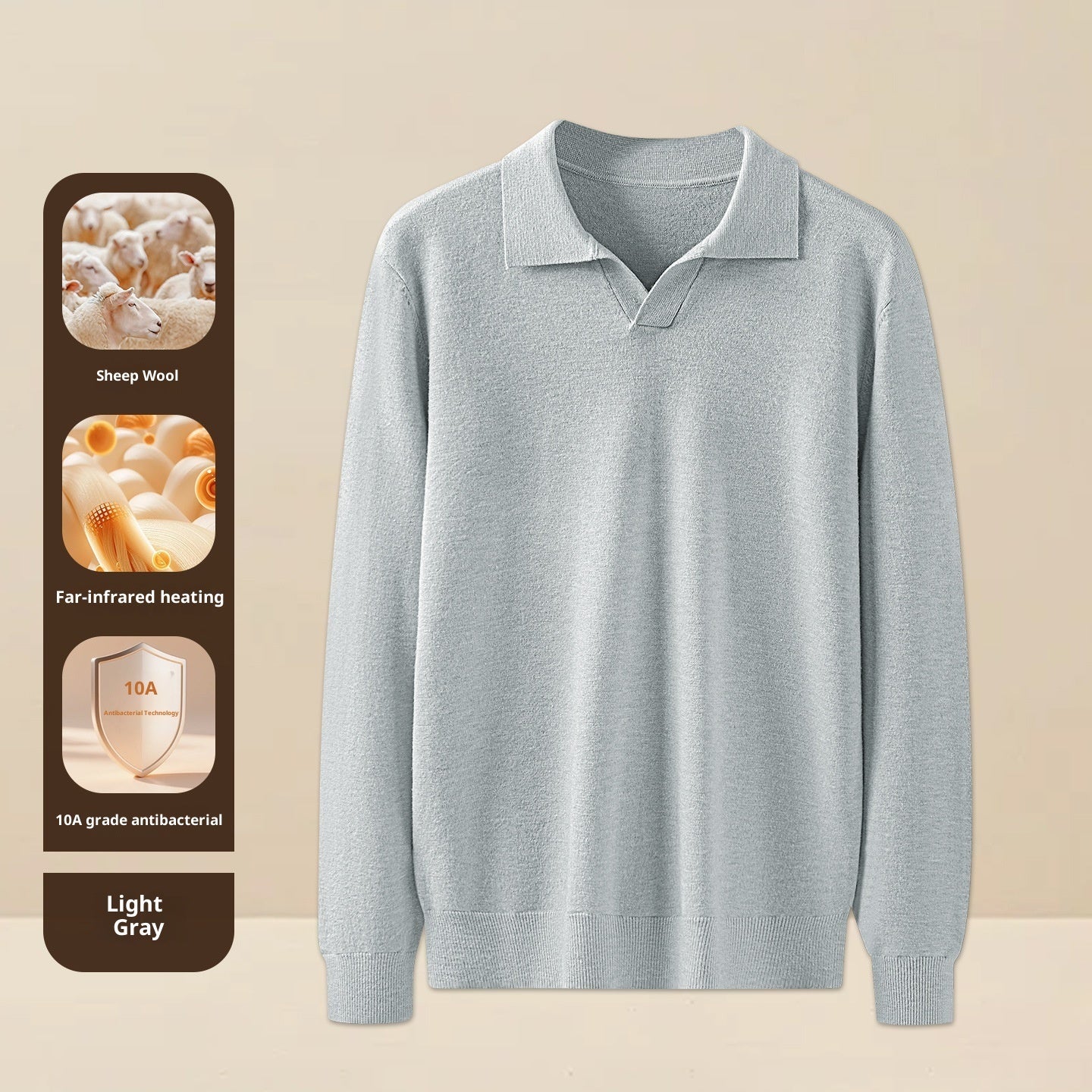 Men's Autumn And Winter Casual Loose Warm Sweater For Layering