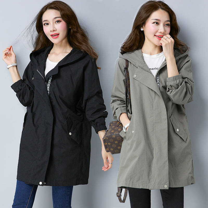 Medium length trench coat
