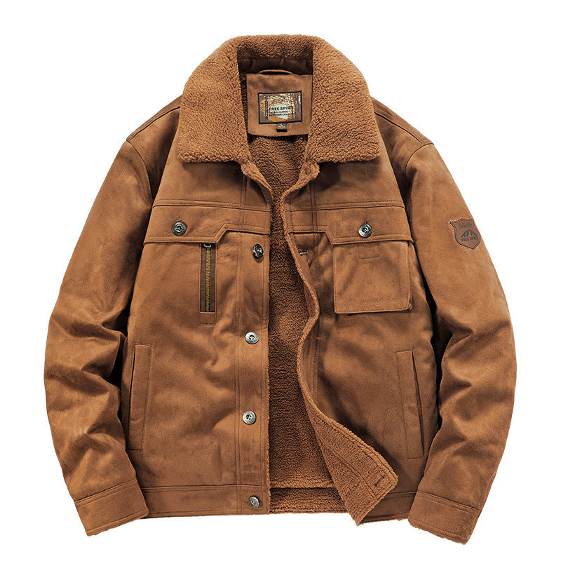 Autumn And Winter New Men's Deerskin Jacket