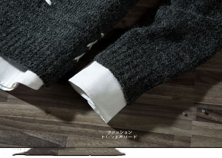 Round neck pullover Korean student knit sweater