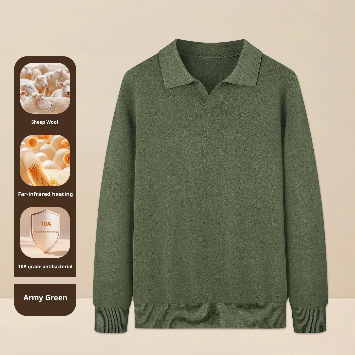 Men's Autumn And Winter Casual Loose Warm Sweater For Layering