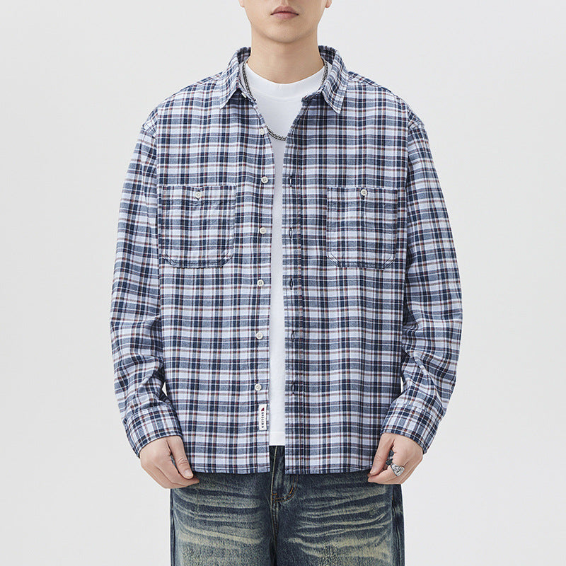 Fashion Brand Plaid Shirt High