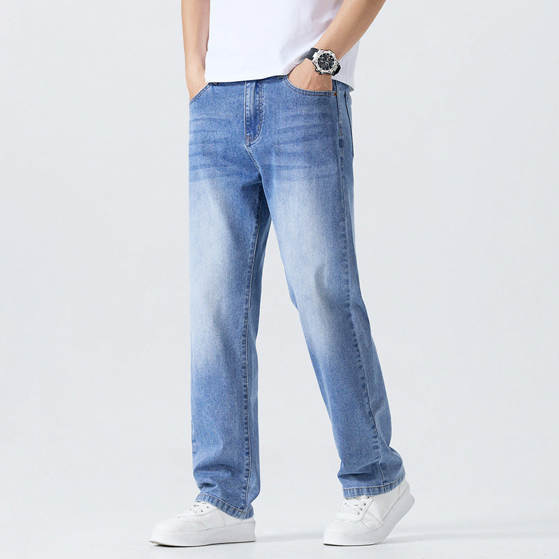 Washed Cleanfit Men's Light Blue Jeans