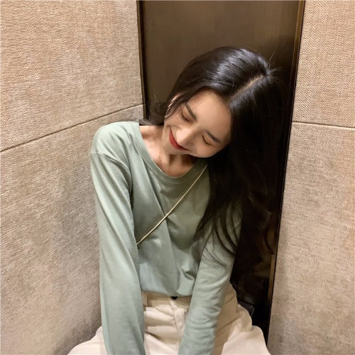 Bottoming Shirt Long Sleeve T-shirt Women''s Wear Clothes Early