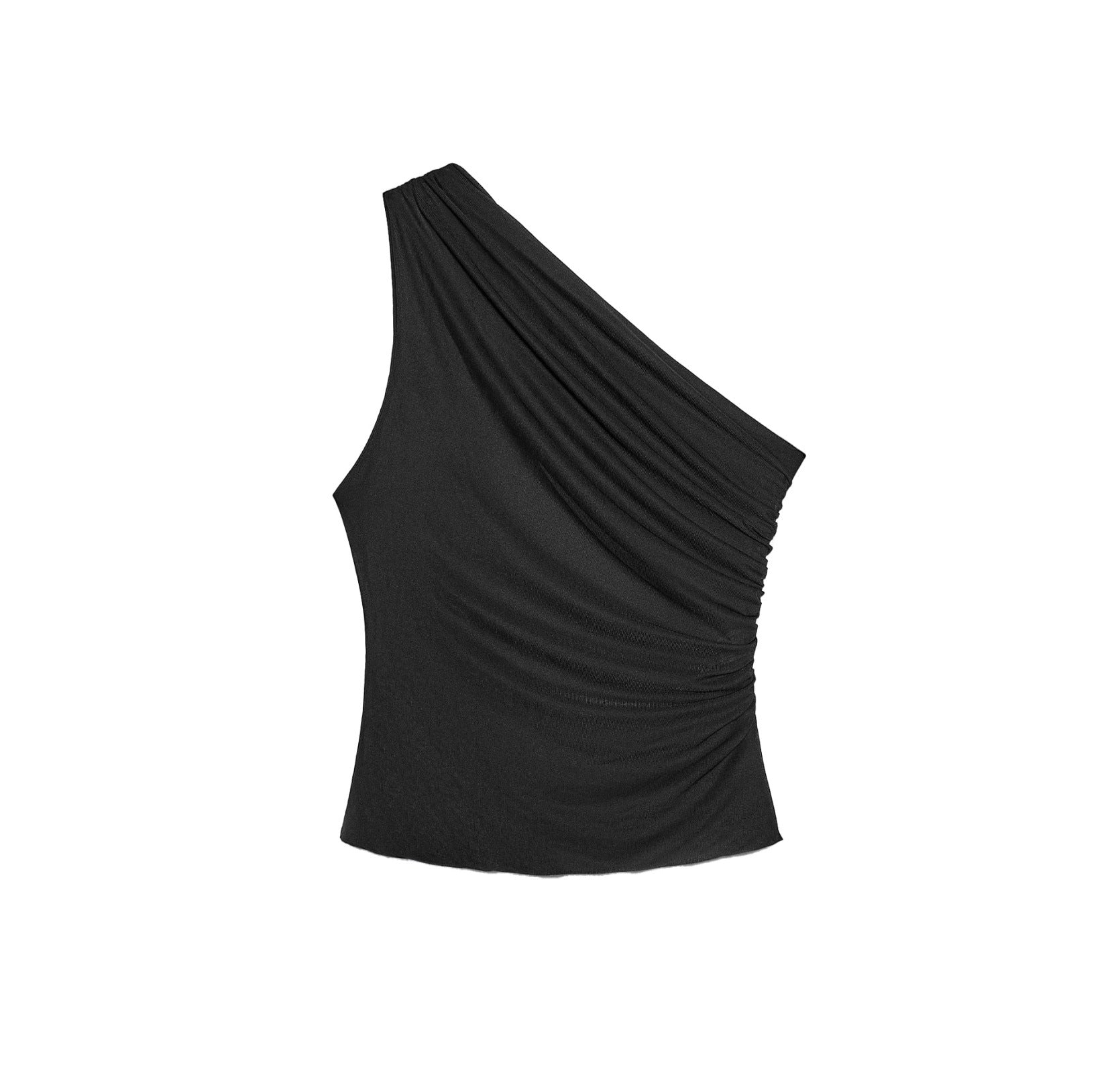 Women's Sleeveless Off-shoulder Ruffled Asymmetric Top