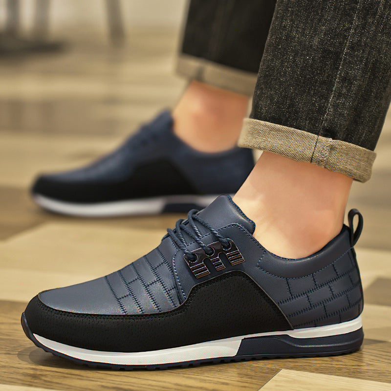 Spring New Trendy Shoes Casual Leather Shoes Men's Wear-resistant Non-slip