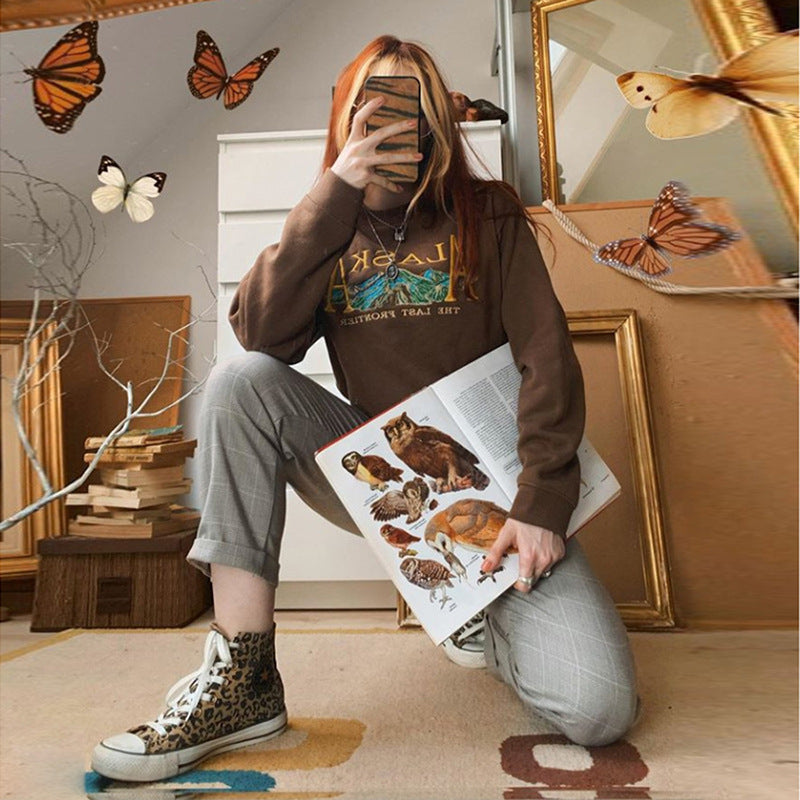 Versatile embroidered hoodie