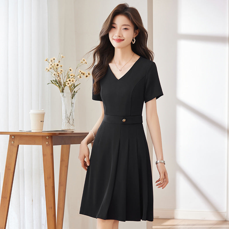 Slimming Office Wear Front Desk Work Skirt