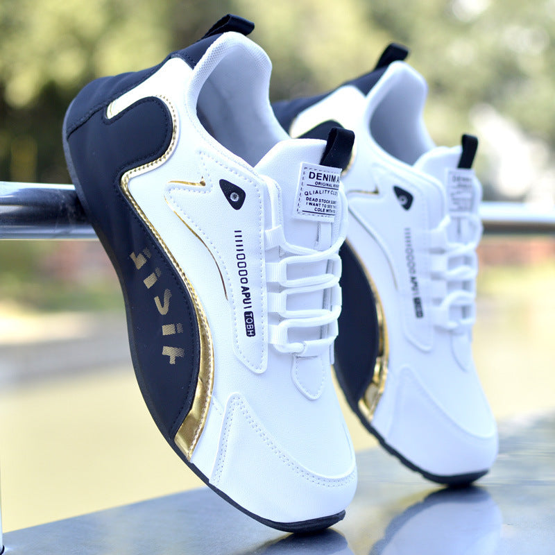 Men's Shoes New Leather Waterproof Sneakers