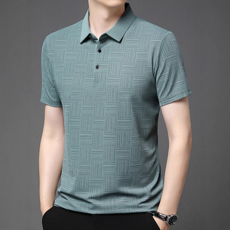 Slim Fit Breathable New Men's Lapel T-shirt