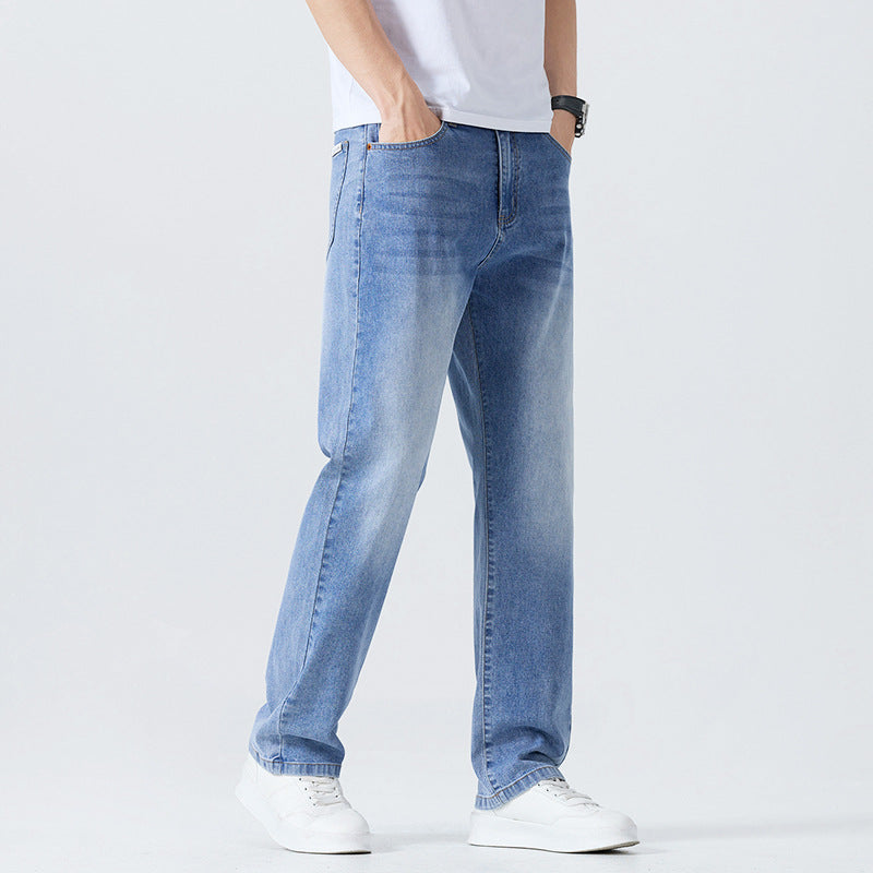 Washed Cleanfit Men's Light Blue Jeans