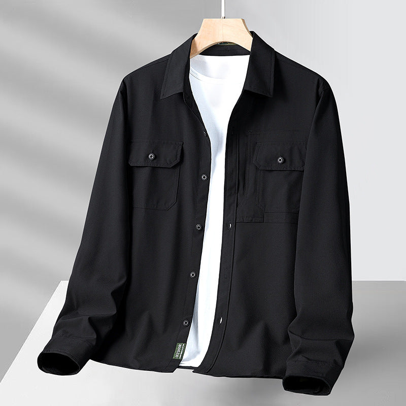 Men's Casual Loose Long Sleeve Shirt