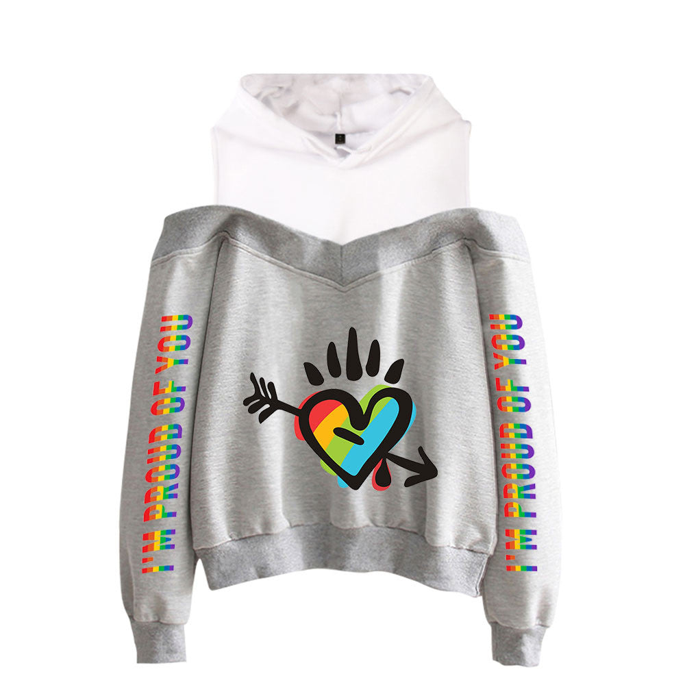 New Sexy Off-the-shoulder Hoodie For Women