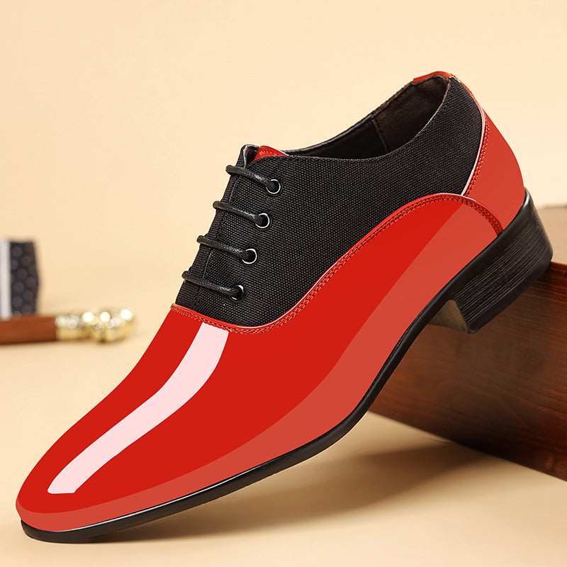 Shiny Surface Soft Sole Shoes Male