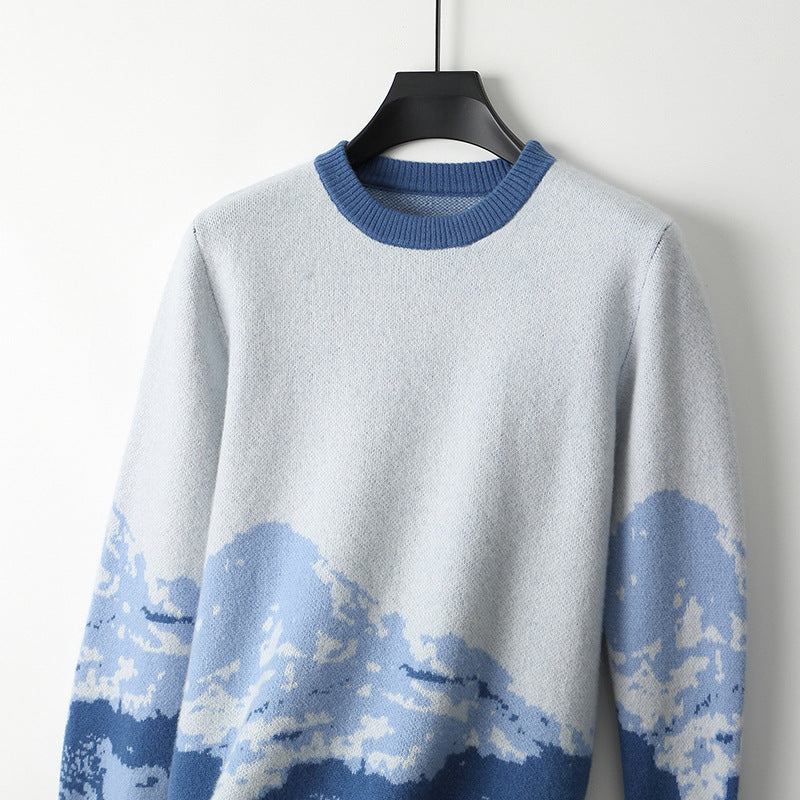 Lazy Casual Sweater Men's Top Loose Knitwear