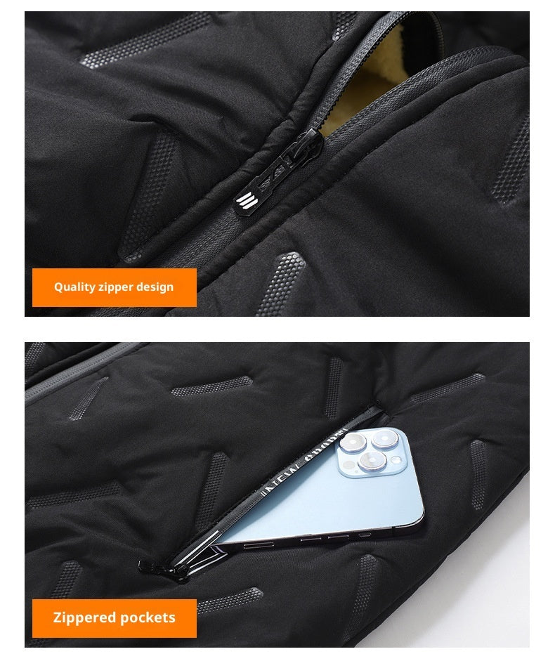 Men's Same Style Stand Collar Large Size Thickened Down Cotton Vest