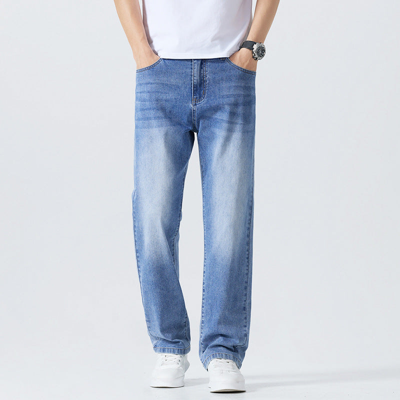 Washed Cleanfit Men's Light Blue Jeans