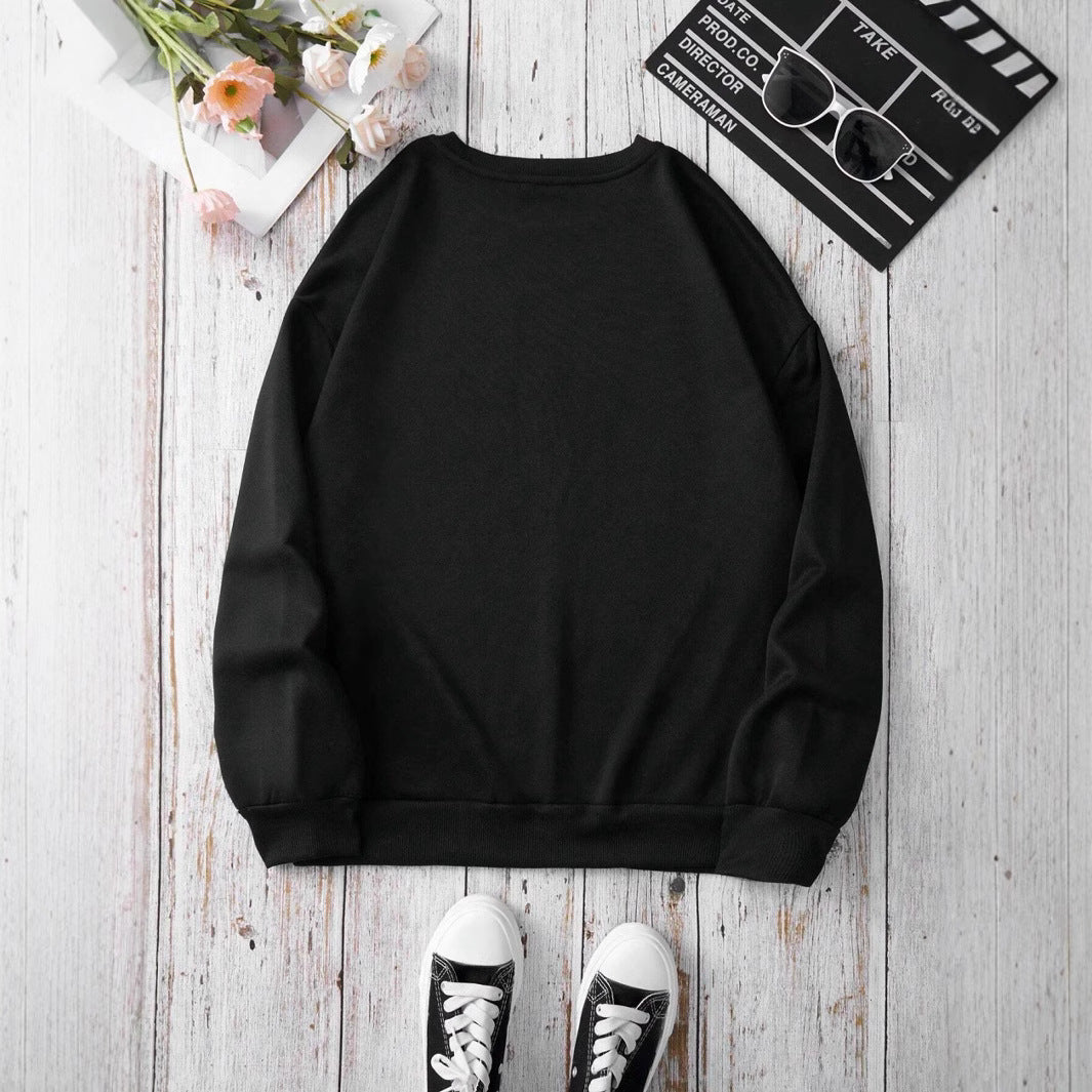 Casual Women Sweatshirt Cowboy Style Pattern Printing Hoodie