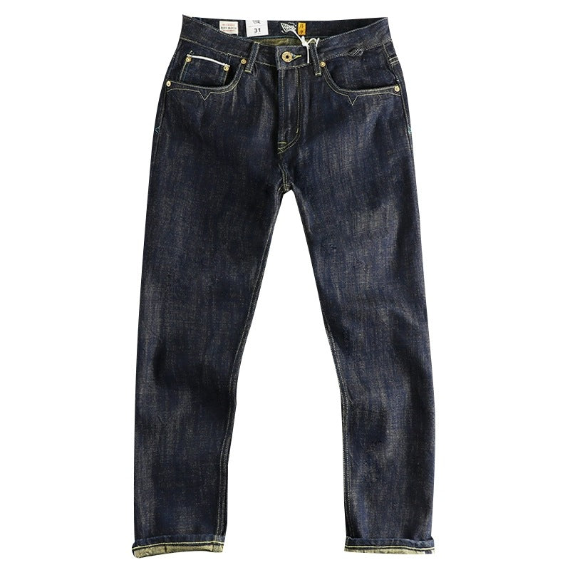 Colored Cotton Vintage Jeans Trousers For Men