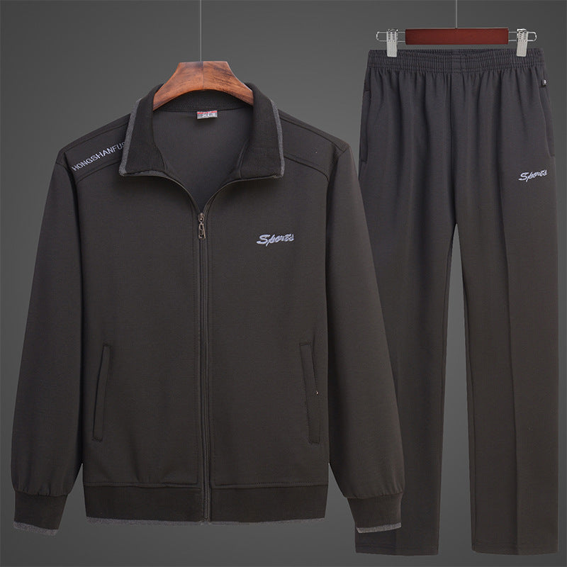 Men's Sport Suit Loose Autumn Winter Sweater Middle-aged And Elderly Casual Sportswear