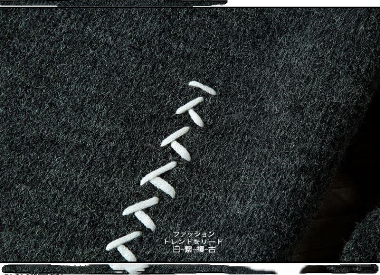 Round neck pullover Korean student knit sweater