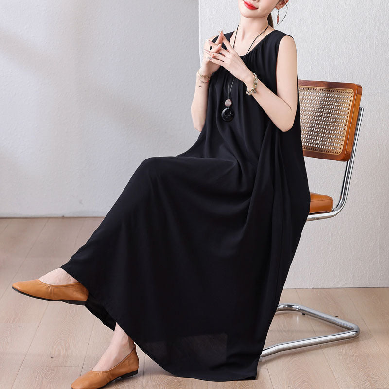 Colorful Beach French Cotton Summer Vest Dress