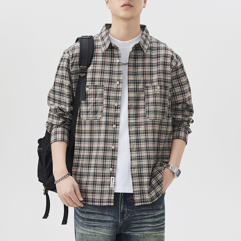 Fashion Brand Plaid Shirt High