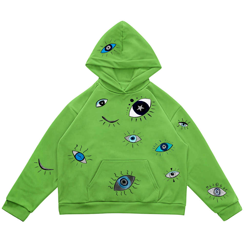 Eye Stitching Niche Unique Hooded Sweater