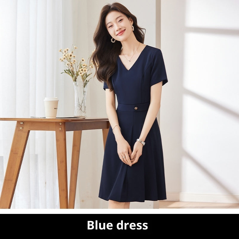 Slimming Office Wear Front Desk Work Skirt