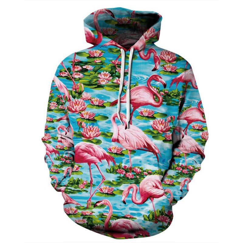Printed Hoodie Fantasy Animal World Men And Women
