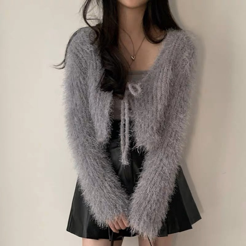 Women's Short Sweater Cardigan Top