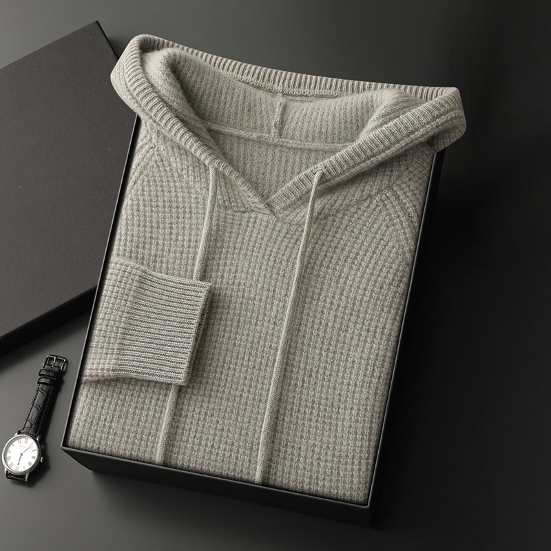 Autumn And Winter New Cross-border Hooded Cashmere Sweater