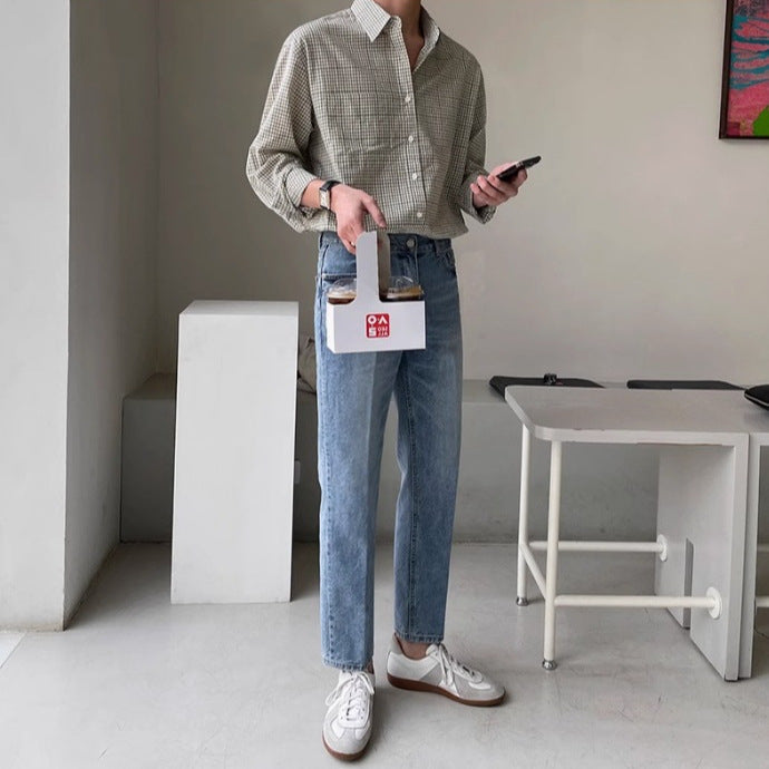 All-matching Casual All-matching Advanced Cropped Denim Pants