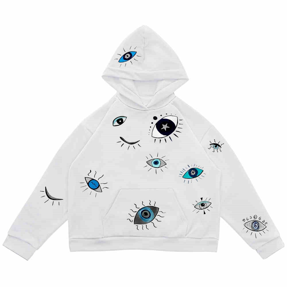 Eye Stitching Niche Unique Hooded Sweater