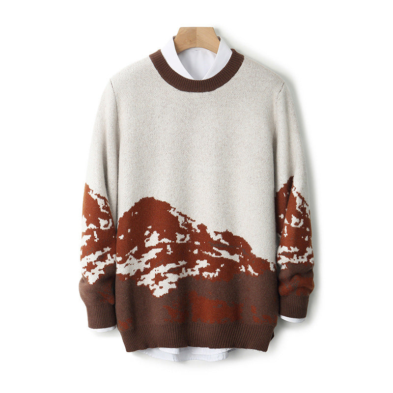 Lazy Casual Sweater Men's Top Loose Knitwear