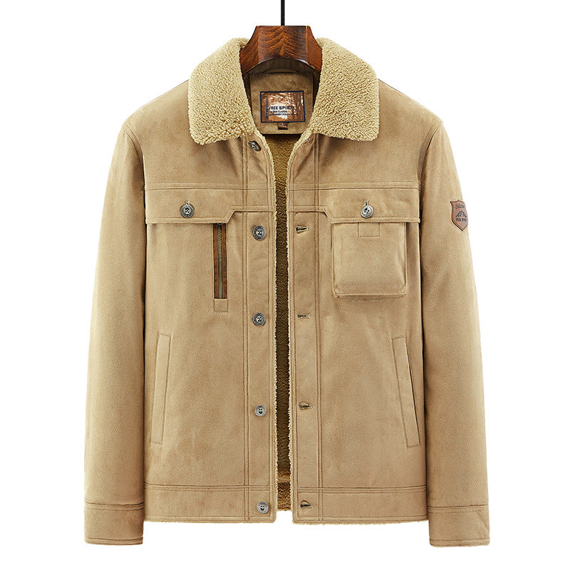 Autumn And Winter New Men's Deerskin Jacket