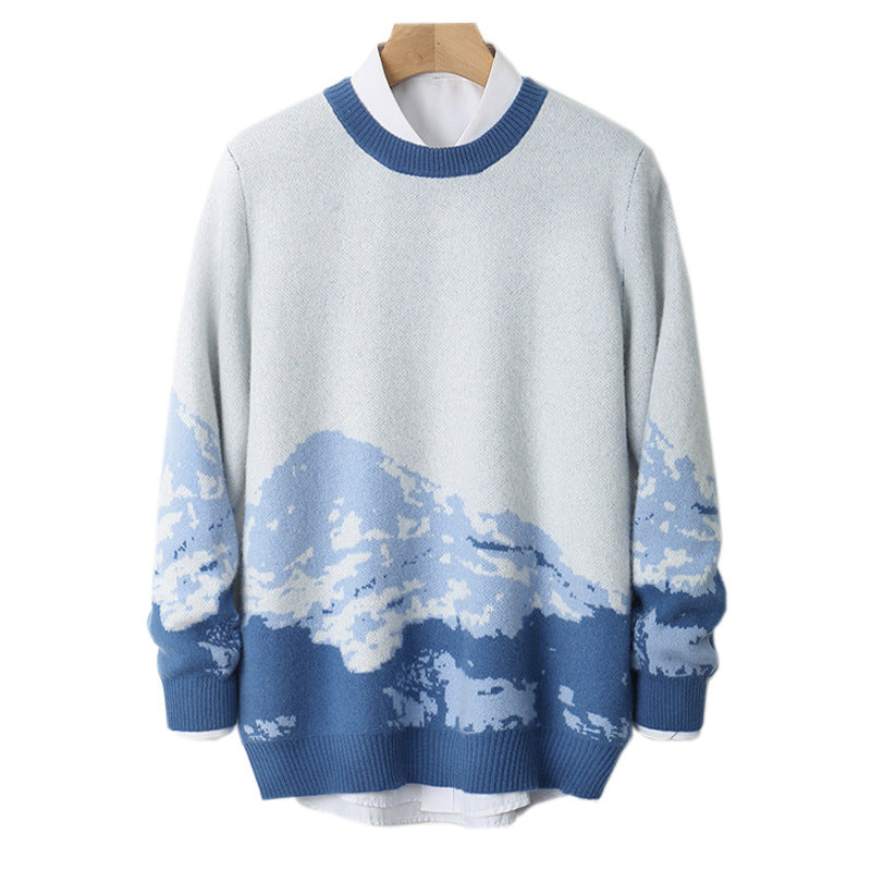 Lazy Casual Sweater Men's Top Loose Knitwear