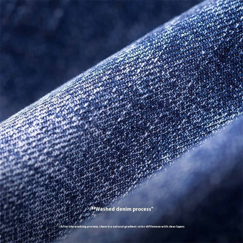 American Retro Gradient White Worn Jeans