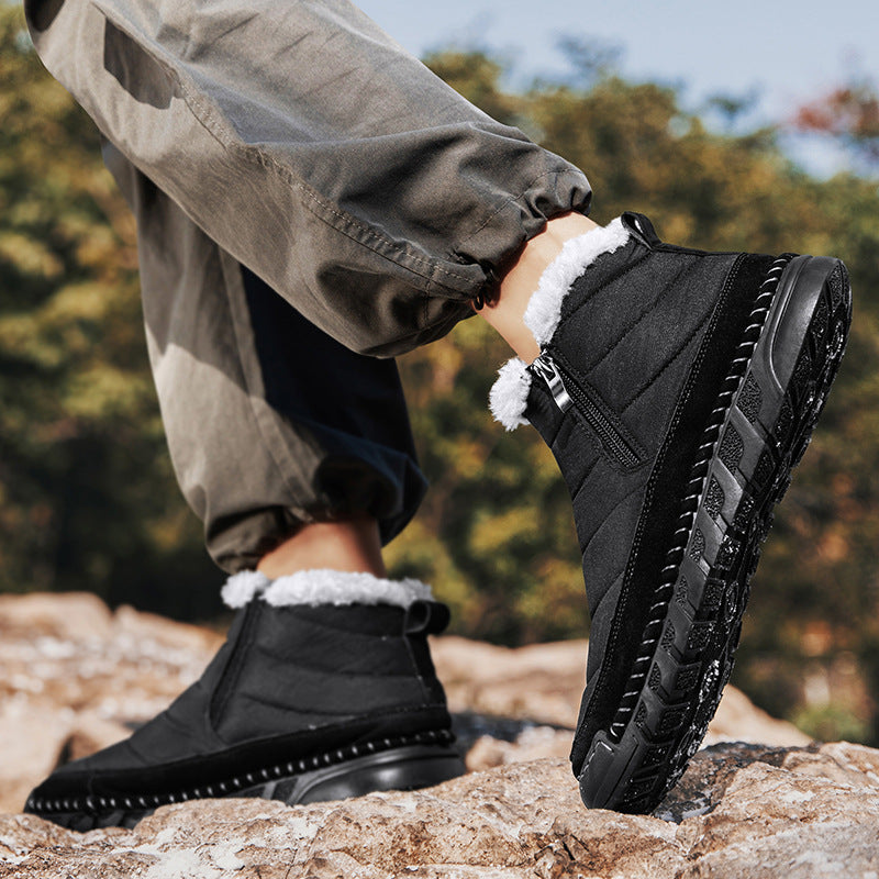 Plus Size Snow Boots Men's Outdoor Thickened Warm