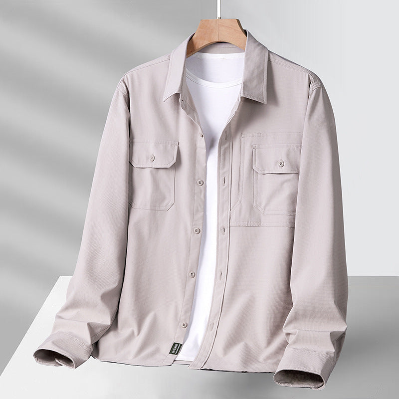 Men's Casual Loose Long Sleeve Shirt