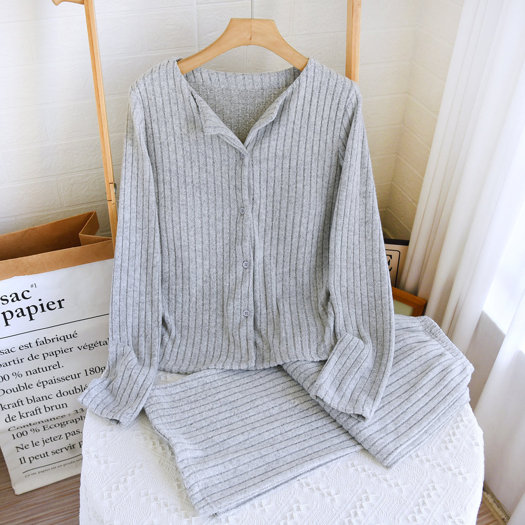 Women's Pure Desire Style Long Sleeve Pants Slimming And Warm Suit