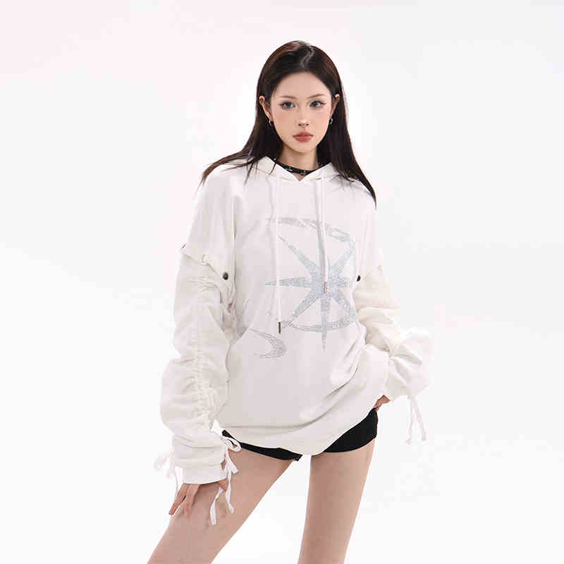 Retro Hoodie Coat Women's Autumn